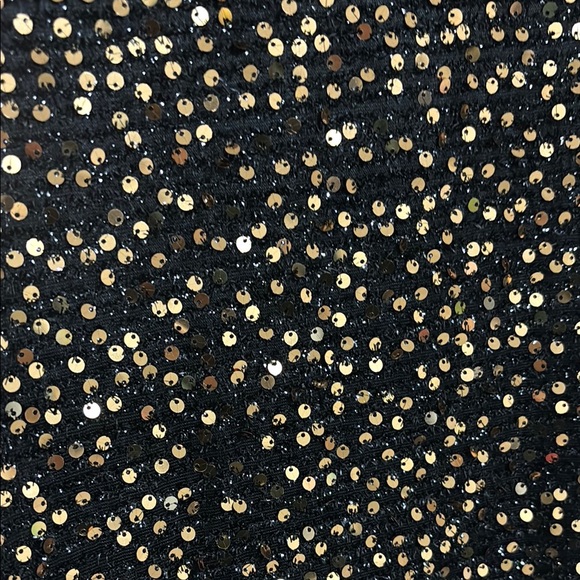 Black and Gold Sequin Dress - Size US Small - Picture 2 of 7
